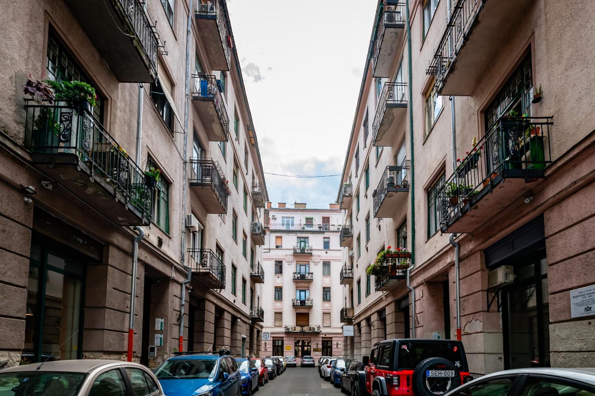 Jungle Aesthetics Downtown Apartman Aircon And Garage Parking Budapest Extérieur photo